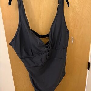 Adore Me Black and Pink Swimsuit